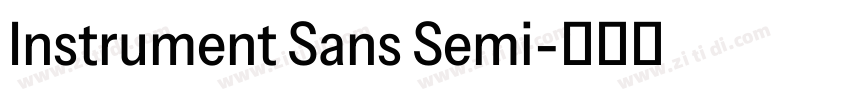 Instrument Sans Semi字体转换